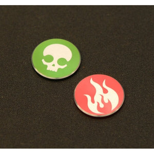 CNC MACHINED ALUMINUM TCG CONDITION MARKER (BURN & POISON)