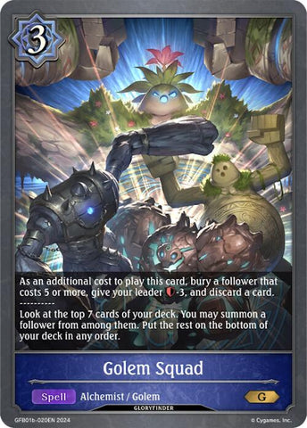 Golem Squad (GFB01b-020EN) [Gloryfinder Bundle 01: Guide to Glory]