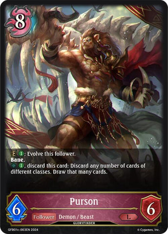 Purson (GFB01c-003EN) [Gloryfinder Bundle 01: Guide to Glory]