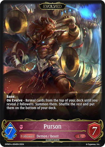 Purson (Evolved) (GFB01c-004EN) [Gloryfinder Bundle 01: Guide to Glory]