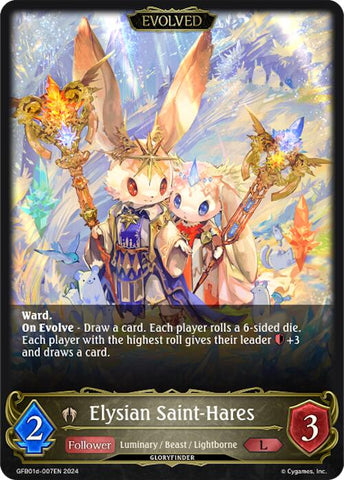Elysian Saint-Hares (Evolved) (GFB01d-007EN) [Gloryfinder Bundle 01: Guide to Glory]