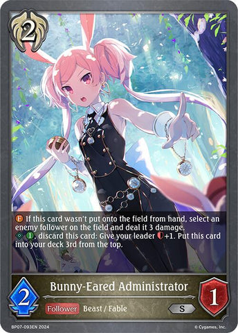 Bunny-Eared Administrator (BP07-093EN) [Verdant Steel]