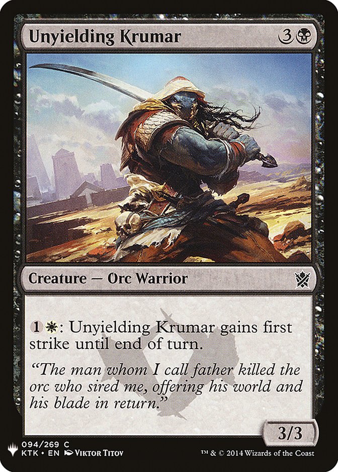 Unyielding Krumar [Mystery Booster]