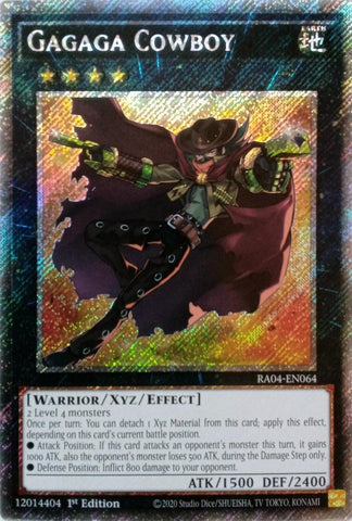 Gagaga Cowboy [RA04-EN064] Platinum Secret Rare