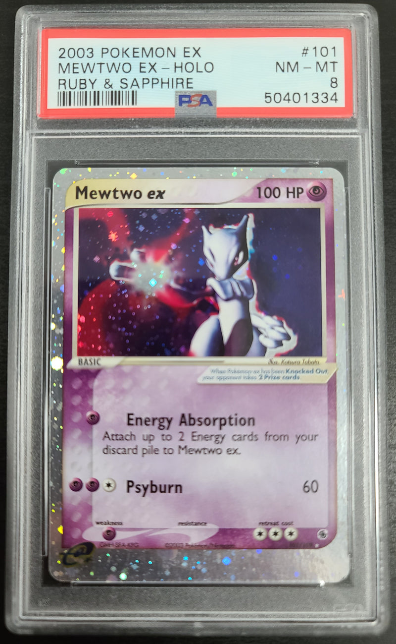 MEWTWO EX - 101/109 - PSA 8 - EX: RUBY & SAPPHIRE