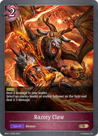 Razory Claw (BP01-125EN) [Advent of Genesis]