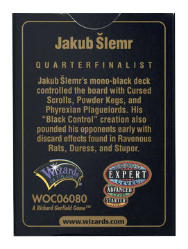 1999 World Championship Deck (Jakub Slemr)