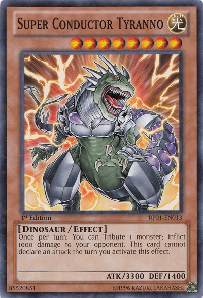 Super Conductor Tyranno [BP01-EN013] Starfoil Rare