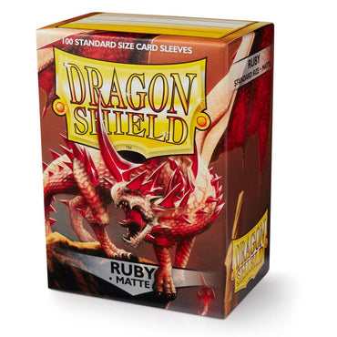 Dragon Shield: Standard 100ct Sleeves - Ruby (Matte)