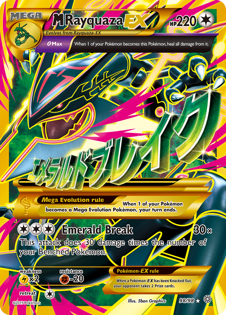 M Rayquaza EX (98/98) [XY: Ancient Origins] | Meta TCG