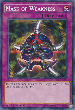 Mask of Weakness [BP03-EN190] Shatterfoil Rare