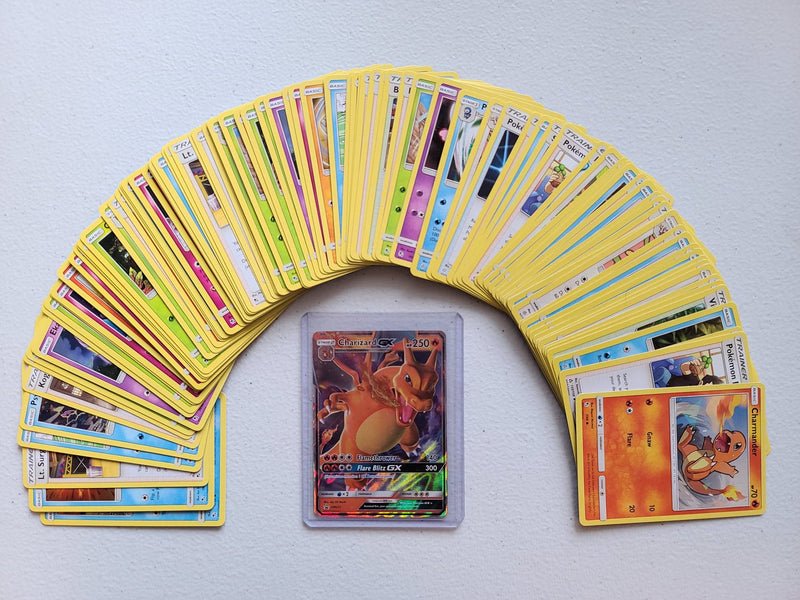 100 Official Pokemon TCG Cards With 1 Ultra Rare Charizard GX Included! FREE SHIPPING!