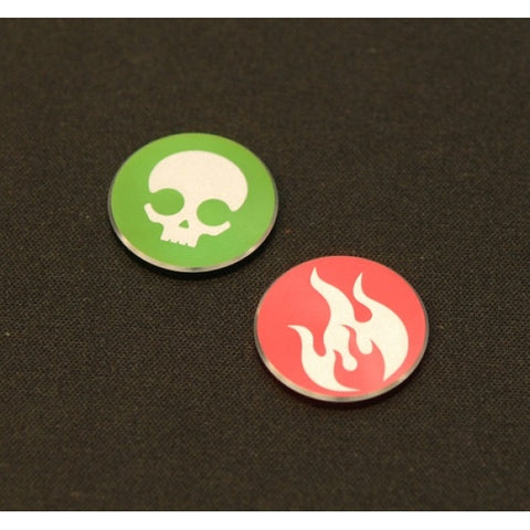 CNC MACHINED ALUMINUM TCG CONDITION MARKER (BURN & POISON)