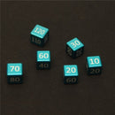 TCG ALUMINUM NUMERIC "SMALL" DAMAGE COUNTERS ( 6 PCS )
