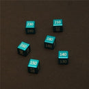 CNC MACHINED ALUMINUM "BIG" DAMAGE COUNTERS (6 PCS) ANODIZED