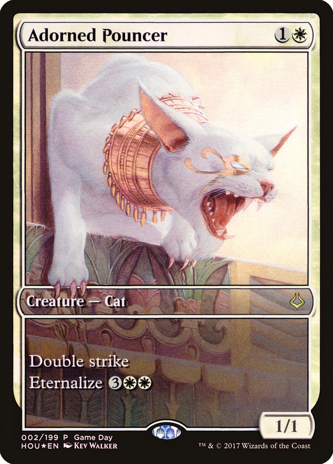 Adorned Pouncer (Game Day) [Hour of Devastation Promos]