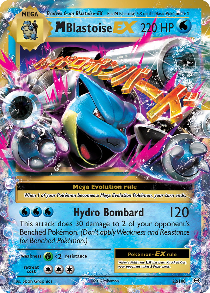 M Blastoise EX (22/108) [XY: Evolutions]