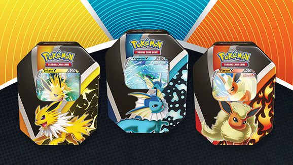 Pokémon TCG Eevee Evolutions Tin Set of 3